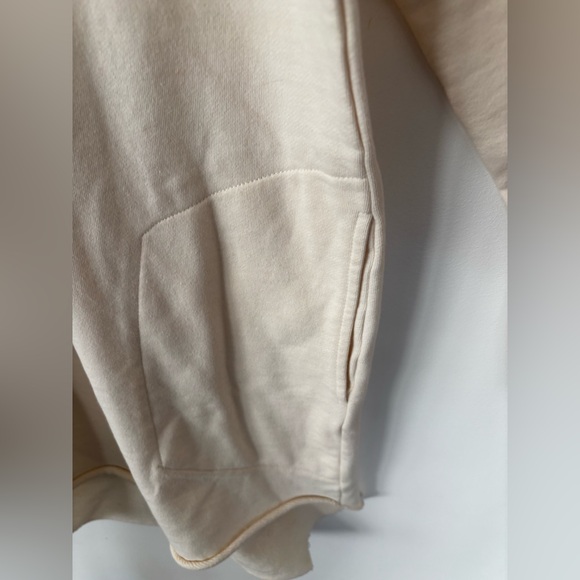 Jackson Rowe Larrea Cream Long Sleeve Sweatshirt Dress Sz XS - Picture 2 of 7